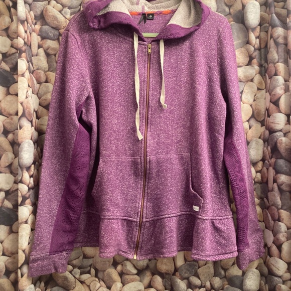 Kenzie - 2 piece lounge/workout set - sz Medium - Purple - lace trim - Picture 3 of 12